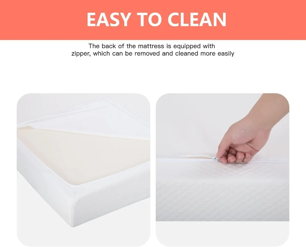 6/8/10/12 inch Gel Memory Foam Mattress for Cool Sleep & Pressure Relief, Medium Firm Mattresses CertiPUR-US Certified