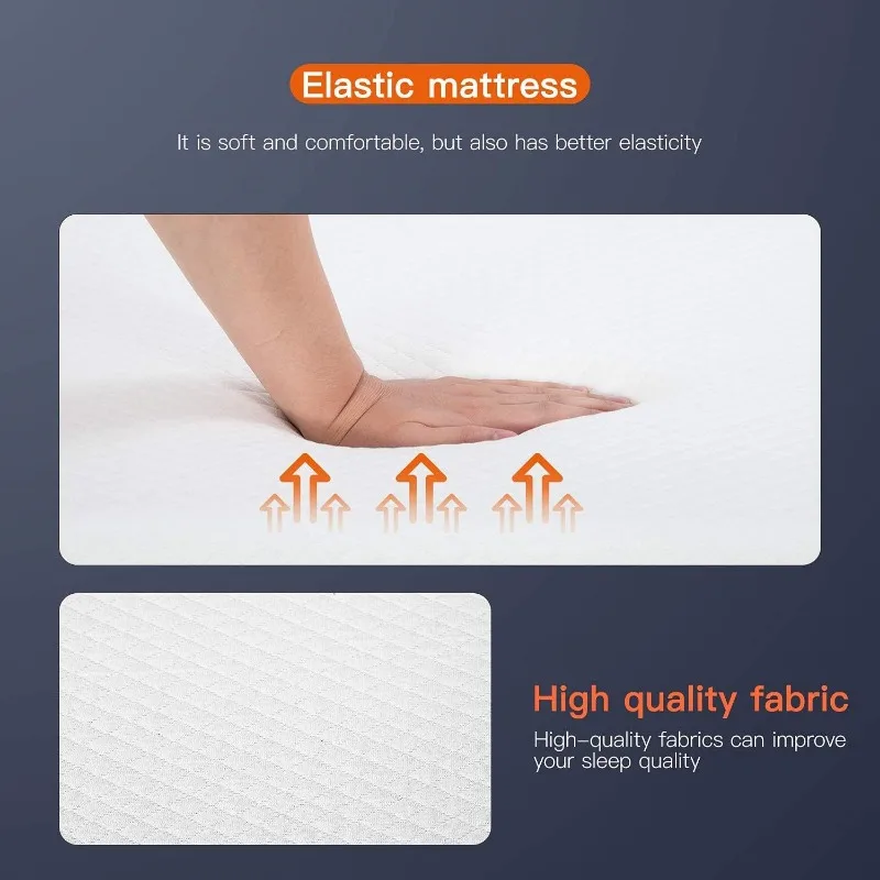 6/8/10/12 inch Gel Memory Foam Mattress for Cool Sleep & Pressure Relief, Medium Firm Mattresses CertiPUR-US Certified