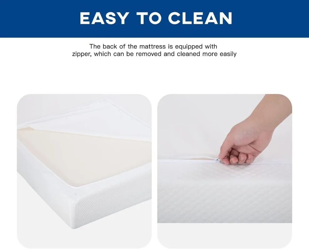 6/8/10/12 inch Gel Memory Foam Mattress for Cool Sleep & Pressure Relief, Medium Firm Mattresses CertiPUR-US Certified