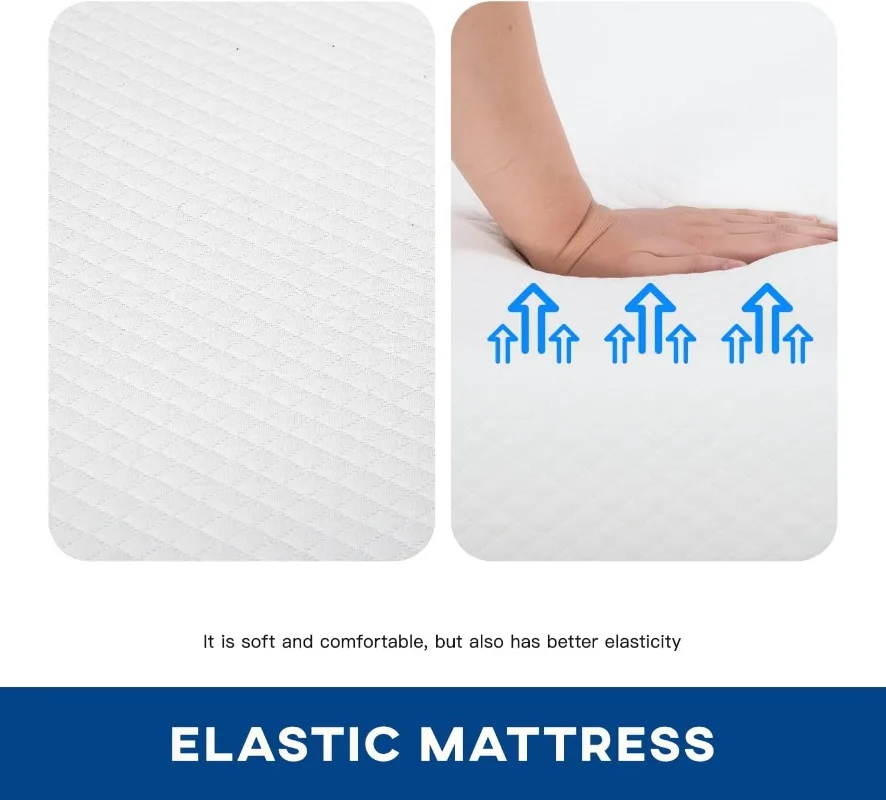 6/8/10/12 inch Gel Memory Foam Mattress for Cool Sleep & Pressure Relief, Medium Firm Mattresses CertiPUR-US Certified