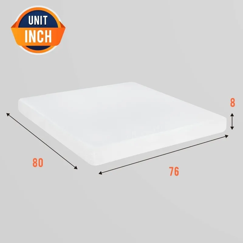 6/8/10/12 inch Gel Memory Foam Mattress for Cool Sleep & Pressure Relief, Medium Firm Mattresses CertiPUR-US Certified