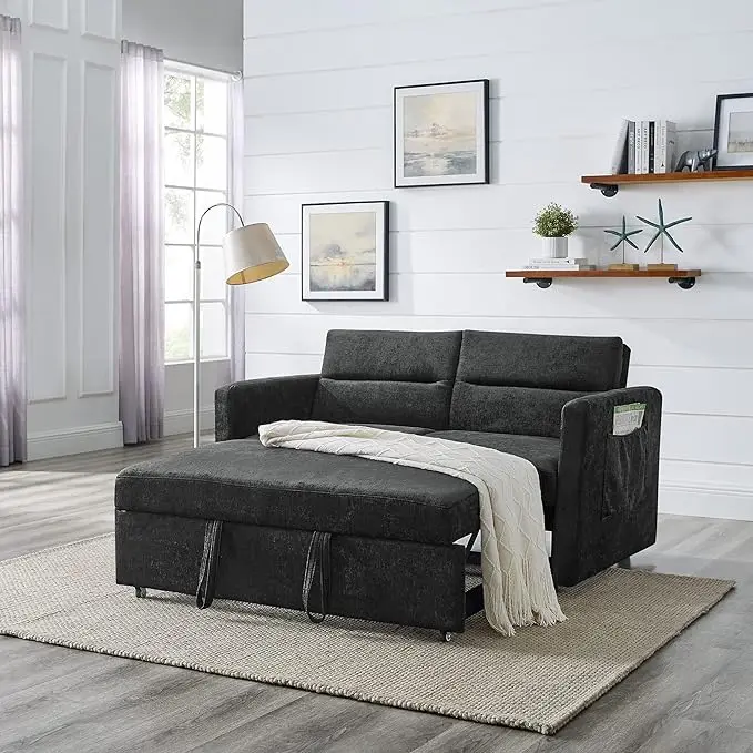 54.5 -Loveseat-Black