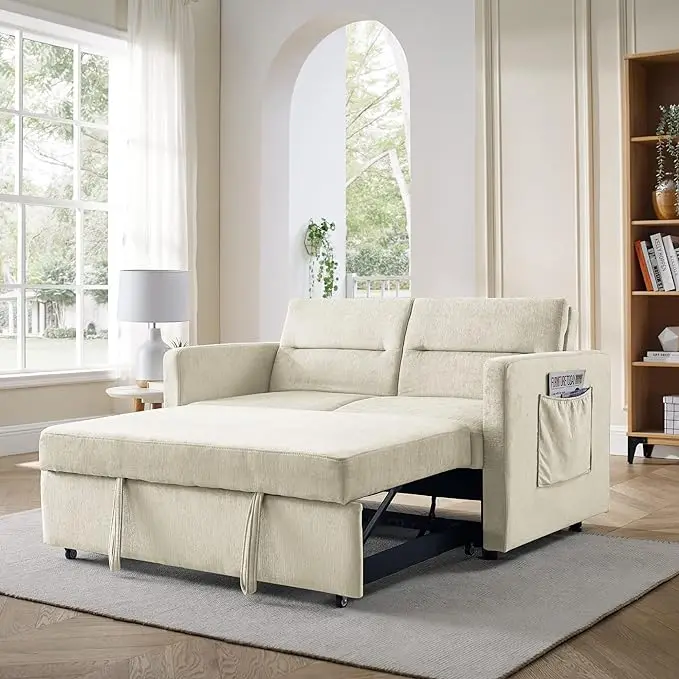 54.5 -Loveseat-Beige