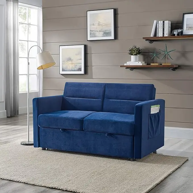 54.5 -Loveseat-Blue