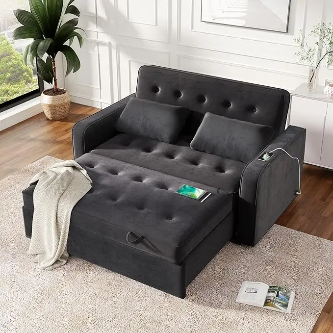 65.7 -Loveseat-Black